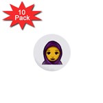 Emoji Hajib 1  Mini Button (10 pack) 