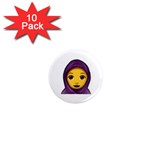 Emoji Hajib 1  Mini Magnet (10 pack) 