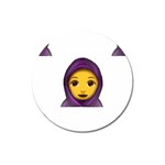 Emoji Hajib Magnet 3  (Round)