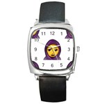 Emoji Hajib Square Metal Watch