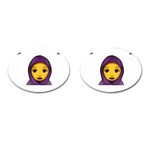 Emoji Hajib Cufflinks (Oval)