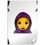 Emoji Hajib Canvas 12  x 18 