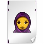 Emoji Hajib Canvas 24  x 36 