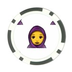 Emoji Hajib Poker Chip Card Guard