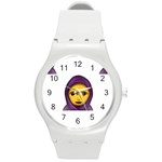 Emoji Hajib Round Plastic Sport Watch (M)