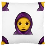 Emoji Hajib Large Cushion Case (Two Sides)