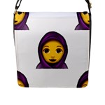 Emoji Hajib Flap Closure Messenger Bag (L)