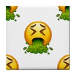 Emoji Puking Tile Coaster