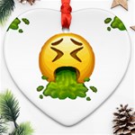 Emoji Puking Ornament (Heart)