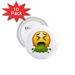 Emoji Puking 1.75  Button (10 pack) 