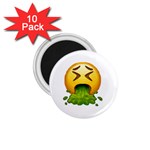 Emoji Puking 1.75  Magnet (10 pack) 