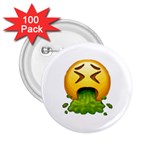 Emoji Puking 2.25  Button (100 pack)