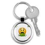 Emoji Puking Key Chain (Round)