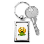 Emoji Puking Key Chain (Rectangle)