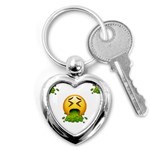 Emoji Puking Key Chain (Heart)