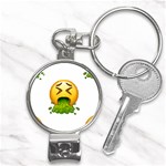 Emoji Puking Nail Clippers Key Chain