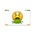 Emoji Puking Sticker (Rectangular)