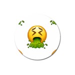 Emoji Puking Magnet 3  (Round)