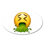 Emoji Puking Magnet (Oval)