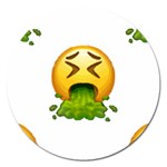 Emoji Puking Magnet 5  (Round)