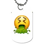 Emoji Puking Dog Tag (Two Sides)