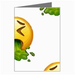 Emoji Puking Greeting Card