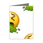 Emoji Puking Mini Greeting Card