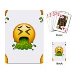 Emoji Puking Playing Cards Single Design