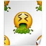 Emoji Puking Canvas 8  x 10 