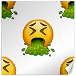 Emoji Puking Canvas 12  x 12 