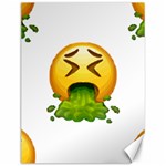 Emoji Puking Canvas 12  x 16 