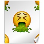 Emoji Puking Canvas 16  x 20 