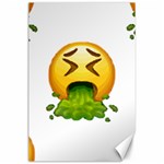 Emoji Puking Canvas 24  x 36 