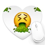 Emoji Puking Heart Mousepad