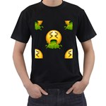 Emoji Puking Men s T-Shirt (Black)