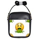 Emoji Puking Girls Sling Bag