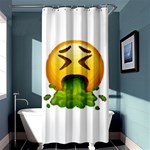 Emoji Puking Shower Curtain 36  x 72  (Stall)