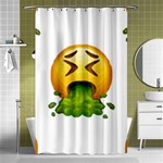 Emoji Puking Shower Curtain 48  x 72  (Small)