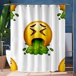 Emoji Puking Shower Curtain 60  x 72  (Medium)