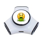 Emoji Puking 3-Port USB Hub