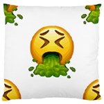 Emoji Puking Large Cushion Case (One Side)