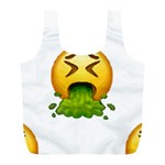 Emoji Puking Full Print Recycle Bag (L)