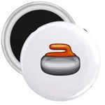 Emoji Curling Stone 3  Magnet