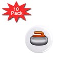 Emoji Curling Stone 1  Mini Magnet (10 pack) 