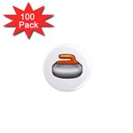 Emoji Curling Stone 1  Mini Magnet (100 pack) 