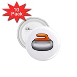 Emoji Curling Stone 1.75  Button (10 pack) 