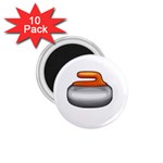 Emoji Curling Stone 1.75  Magnet (10 pack) 