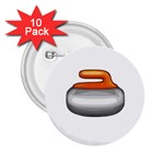 Emoji Curling Stone 2.25  Button (10 pack)