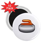 Emoji Curling Stone 2.25  Magnet (10 pack)