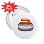 Emoji Curling Stone 2.25  Button (100 pack)